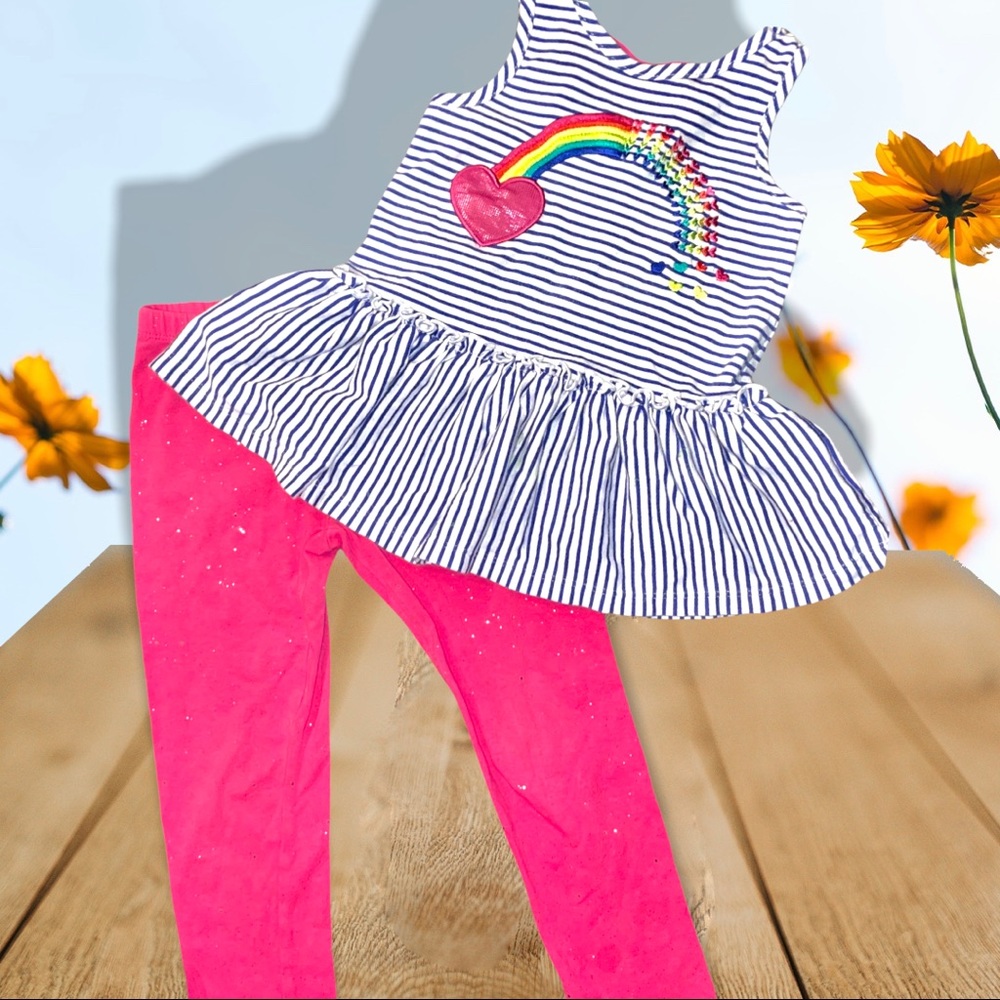 Girls cute spring outfit size 4